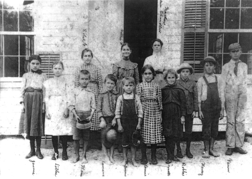 1903 Ponce Park school, including many Pacetti and Lighthouse Keeper children