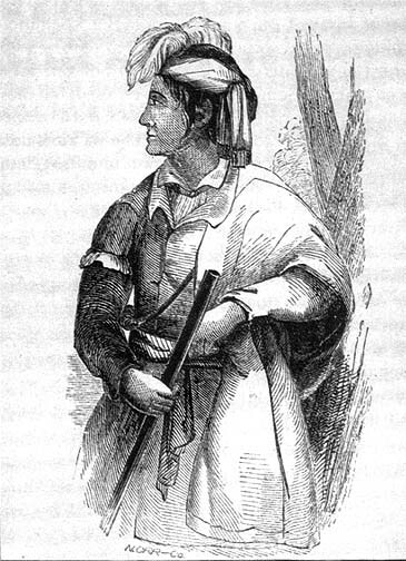 Seminole Chief Coacoochee “Wildcat” during the Second Seminole War